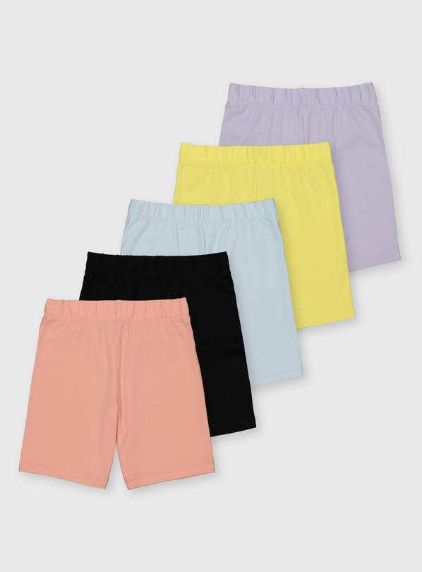 Pastel Cycling Shorts 5 Pack - 5 years